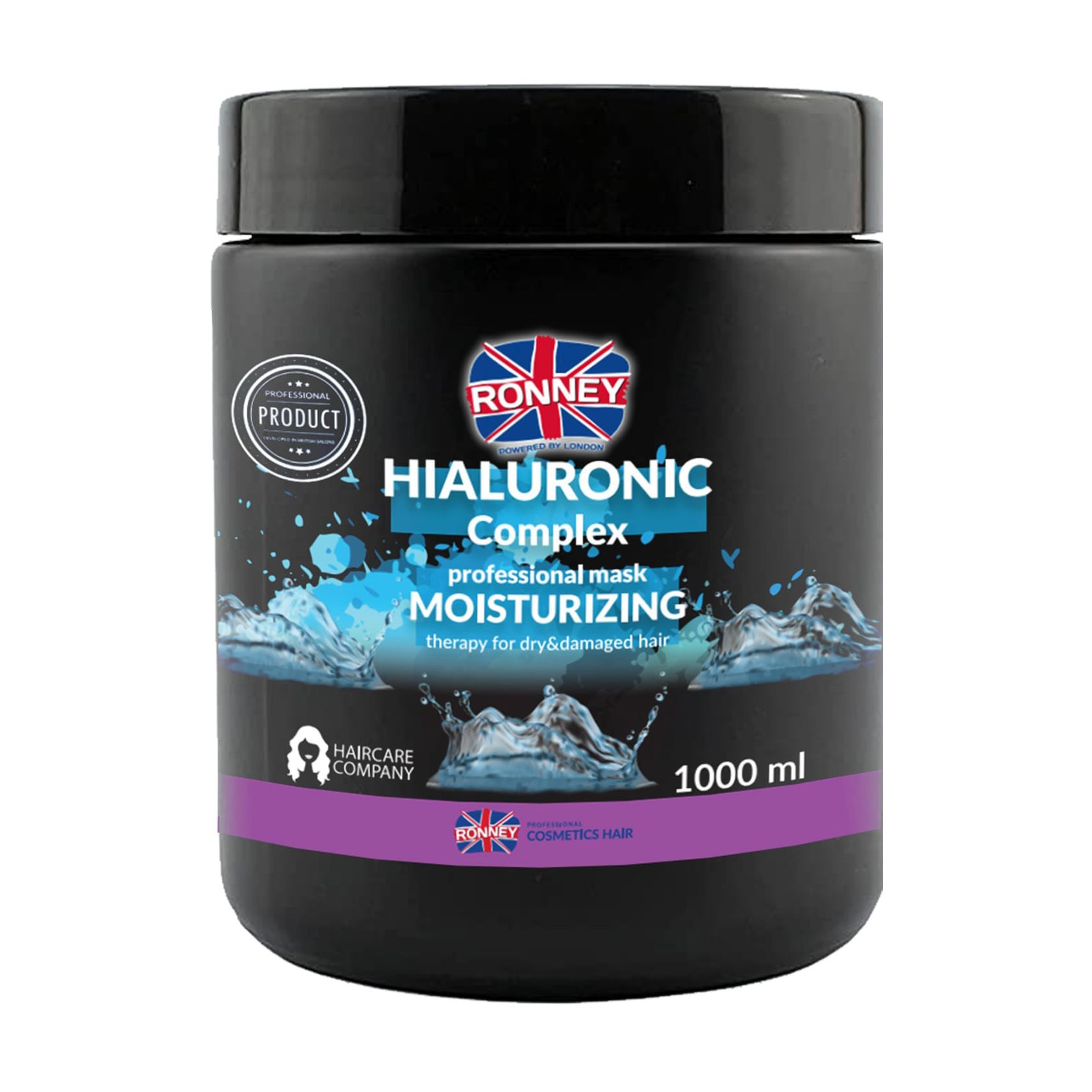 Маска Ronney Hialuronic Complex Moisturizing Mask для сухого та пошкодженого волосся, з гіалуроновою кислотою, 1 л